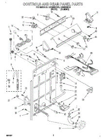 02 - Controls And Rear Panel parts for Whirlpool Washer LSR6233DW0 from AppliancePartsPros.com