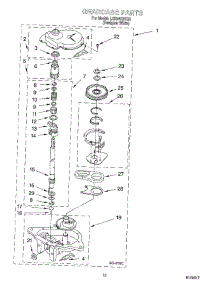 08 - Gearcase parts for Whirlpool Washer LXR5432KQ0 from AppliancePartsPros.com