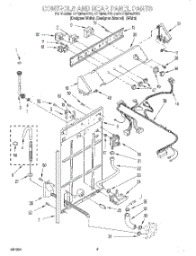 02 - Controls And Rear Panel parts for Whirlpool Washer LXR9245EZ0 from AppliancePartsPros.com