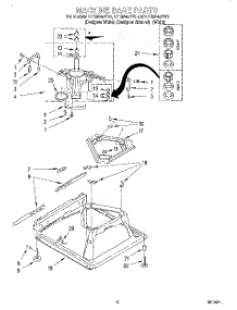 05 - Machine Base parts for Whirlpool Washer LXR9245EZ0 from AppliancePartsPros.com