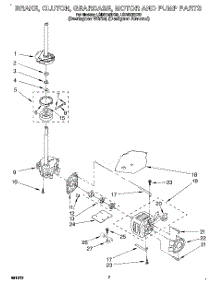 05 - Brake, Clutch, Gearcase, Motor & Pump parts for Whirlpool Washer LSR6132DZ0 from AppliancePartsPros.com