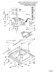 05 - Machine Base parts for Whirlpool Washer GST9675JQ1 from AppliancePartsPros.com