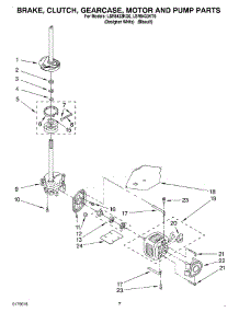 04 - Brake, Clutch, Gearcase, Motor And Pump parts for Whirlpool Washer LSR8433KQ0 from AppliancePartsPros.com