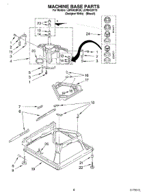 05 - Machine Base parts for Whirlpool Washer LSR8433KQ0 from AppliancePartsPros.com