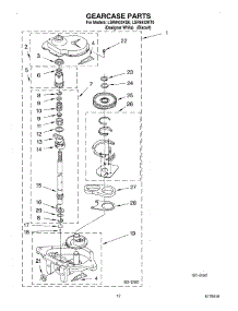 08 - Gearcase parts for Whirlpool Washer LSR8433KQ0 from AppliancePartsPros.com