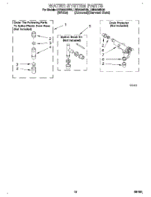 10 - Water System parts for Whirlpool Washer LSR6233BN0 from AppliancePartsPros.com