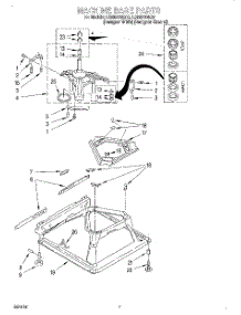 04 - Machine Base parts for Whirlpool Washer LSR8200EZ0 from AppliancePartsPros.com