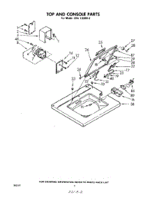 02 - Top And Console parts for Whirlpool Washer CHA1300W0 from AppliancePartsPros.com