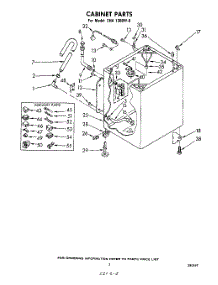 03 - Cabinet parts for Whirlpool Washer CHA1300W0 from AppliancePartsPros.com