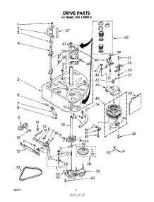 04 - Drive parts for Whirlpool Washer CHA1300W0 from AppliancePartsPros.com