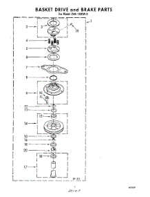 07 - Basketdrive And Brake parts for Whirlpool Washer CHA1300W0 from AppliancePartsPros.com