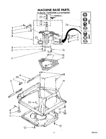 09 - Machine Base parts for Whirlpool Washer CA2762XSW1 from AppliancePartsPros.com
