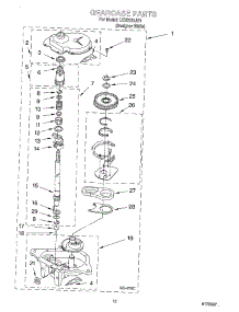 08 - Gearcase parts for Whirlpool Washer LXR5232JQ1 from AppliancePartsPros.com