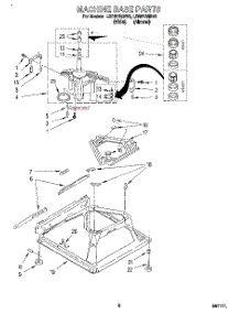 07 - Machine Base parts for Whirlpool Washer LSR6132BN0 from AppliancePartsPros.com