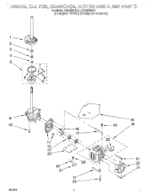 04 - Brake, Clutch, Gearcase, Motor And Pump parts for Whirlpool Washer GSQ9340EZ1 from AppliancePartsPros.com