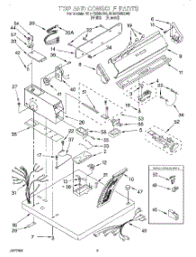 02 - Section parts for Whirlpool Dryer 3CEP2950DW0 from AppliancePartsPros.com