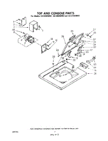 02 - Top And Console parts for Whirlpool Washer CA1300XKW1 from AppliancePartsPros.com