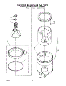 03 - Agitator, Basket And Tub parts for Whirlpool Washer CA1752XYW0 from AppliancePartsPros.com
