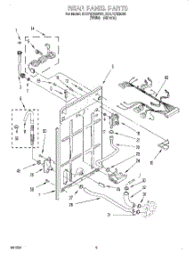 02 - Rear Panel parts for Whirlpool Washer 3CAP2762BN0 from AppliancePartsPros.com