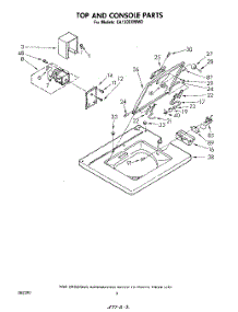 02 - Top And Console parts for Whirlpool Washer CA1300XMW0 from AppliancePartsPros.com