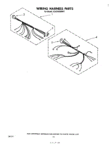08 - Wiring Harness , Literature And Optional parts for Whirlpool Washer 3CA2100XMW1 from AppliancePartsPros.com