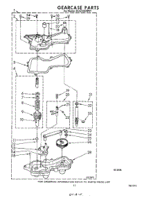 09 - Gearcase parts for Whirlpool Washer 3CA2100XMW1 from AppliancePartsPros.com