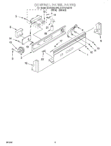 07 - Control Panel parts for Whirlpool Washer 3CAP2762BN0 from AppliancePartsPros.com