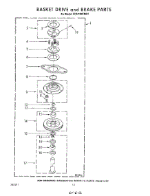 10 - Basket Drive And Basket parts for Whirlpool Washer 3CA2100XMW1 from AppliancePartsPros.com