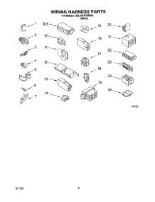 06 - Wiring Harness parts for Whirlpool Washer 3XLA87W72BW0 from AppliancePartsPros.com