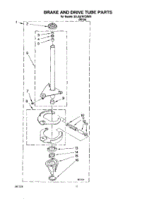 08 - Brake And Drive Tube parts for Whirlpool Washer 3XLA87W72BW0 from AppliancePartsPros.com