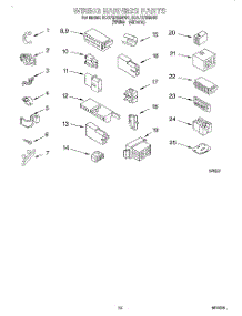 08 - Wiring Harness parts for Whirlpool Washer 3CAP2762BN0 from AppliancePartsPros.com