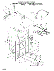 04 - Rear Panel parts for Whirlpool Washer CA2751XYW0 from AppliancePartsPros.com