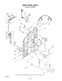 05 - Rear Panel parts for Whirlpool Washer CA2452XSW1 from AppliancePartsPros.com