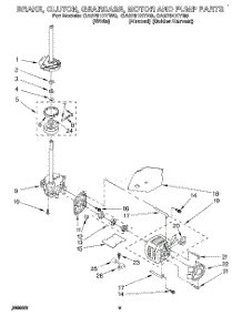07 - Brake, Clutch, Gearcase, Motor And Pump parts for Whirlpool Washer CA2751XYW0 from AppliancePartsPros.com