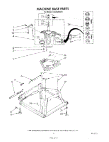 09 - Machine Base parts for Whirlpool Washer CA2452XSW1 from AppliancePartsPros.com
