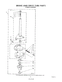11 - Brake And Drive Tube parts for Whirlpool Washer CA2452XSW1 from AppliancePartsPros.com