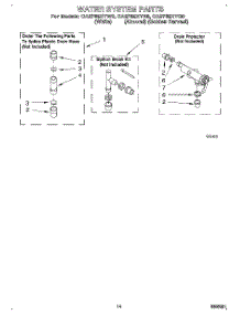 12 - Water System parts for Whirlpool Washer CA2762XYG0 from AppliancePartsPros.com