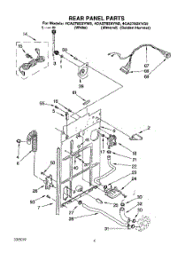 04 - Rear Panel parts for Whirlpool Washer 4CA2782XYW0 from AppliancePartsPros.com