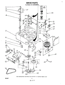 03 - Drive parts for Whirlpool Washer CA2500XMW0 from AppliancePartsPros.com