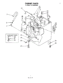 05 - Cabinet parts for Whirlpool Washer CA2500XMW0 from AppliancePartsPros.com