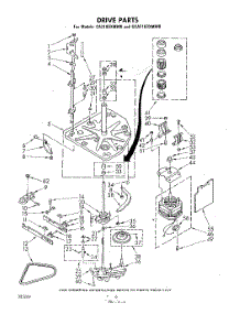 05 - Drive parts for Whirlpool Washer GCA2180XMW0 from AppliancePartsPros.com