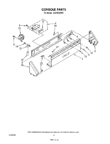 03 - Console parts for Whirlpool Washer CA2762XSW4 from AppliancePartsPros.com