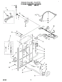 04 - Rear Panel parts for Whirlpool Washer 3CAP2782BN0 from AppliancePartsPros.com