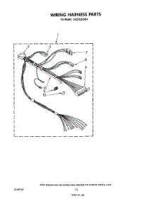 10 - Wiring Harness parts for Whirlpool Washer CA2762XSW4 from AppliancePartsPros.com