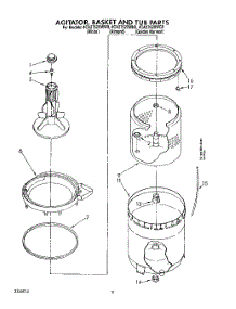 05 - Agitator, Basket And Tub parts for Whirlpool Washer 4CA2762XWW0 from AppliancePartsPros.com