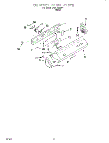 02 - Control Panel parts for Whirlpool Washer CAW1762EW0 from AppliancePartsPros.com