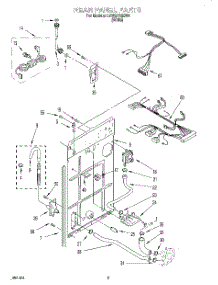 04 - Rear Panel parts for Whirlpool Washer CCW2762EW0 from AppliancePartsPros.com