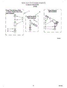 10 - Water System parts for Whirlpool Washer CCW2762EW0 from AppliancePartsPros.com