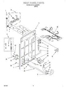 02 - Rear Panel parts for Whirlpool Washer 6CAP2762EW0 from AppliancePartsPros.com