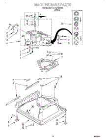 05 - Machine Base parts for Whirlpool Washer 6CAP2762EW0 from AppliancePartsPros.com